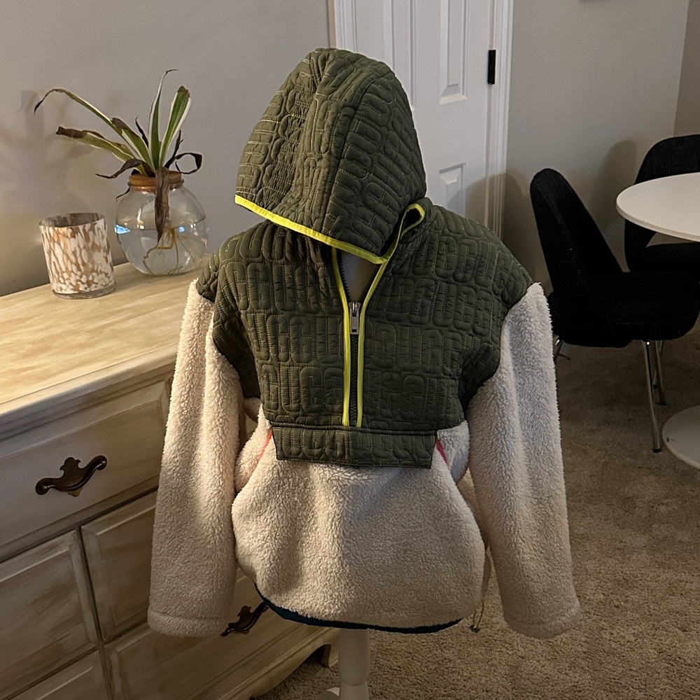UGG Olive and Pink Jacket
